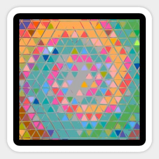 Rainbow Colorful Hippie Tiles Sticker